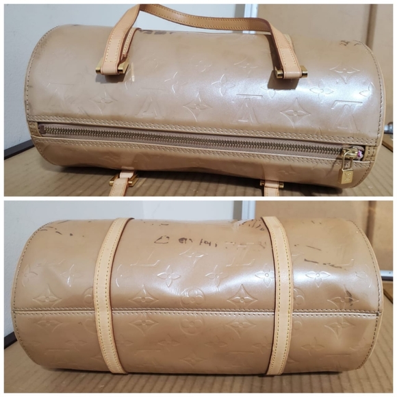 Authentic Louis Vuitton Perle Monogram Vernis Bedford Bag - Picture 6 of 10